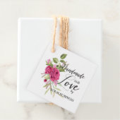 Handmade with Love Quote on Floral Garland フェイバータグ (インサイチュ)