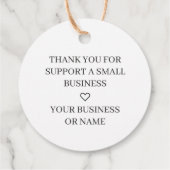 Handmade with Love Quote on Transparent Hearts フェイバータグ (裏面)