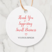 Handmade with Love Quote with Floral Wreath Design フェイバータグ (裏面)