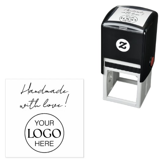 Handmade With Love Script  Business Logo セルフインキングスタンプ (インサイチュ)