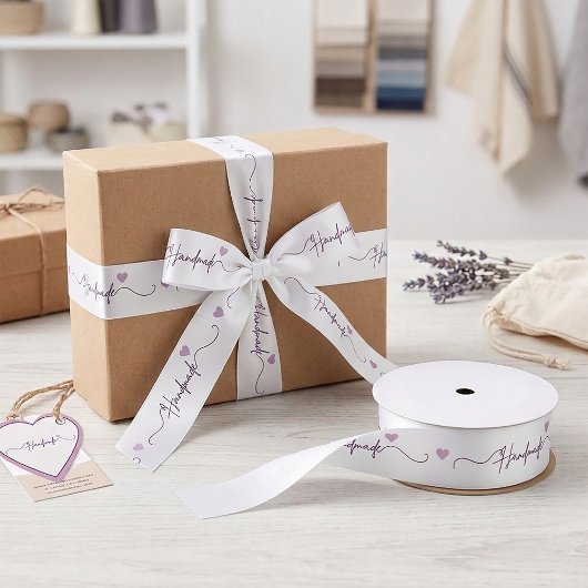 Handmade With Love Small Business Packaging サテンリボン