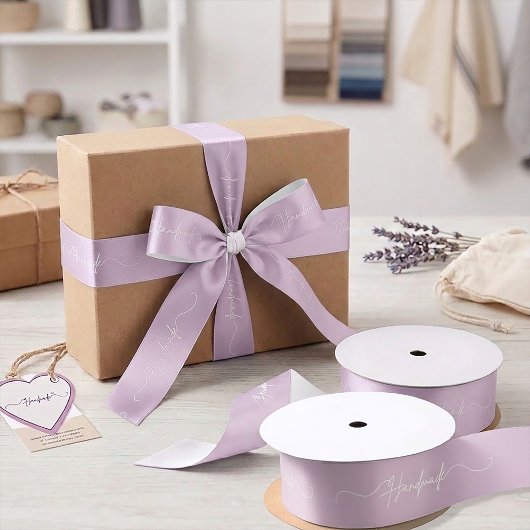 Handmade With Love Small Business Packaging Satin サテンリボン