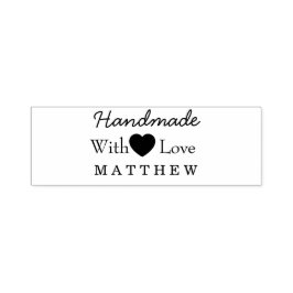 Handmade With Love Small Business Typography セルフインキングスタンプ