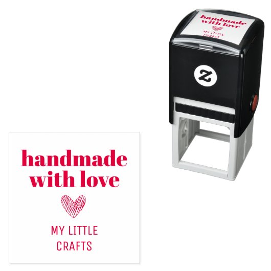Handmade With Love Small Business Typography  Self セルフインキングスタンプ (インサイチュ)