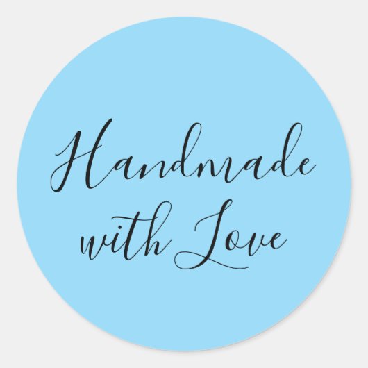Handmade with Love Sticker ラウンドシール (正面)