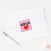HANDMADE WITH LOVE STICKERS スクエアシール (封筒)