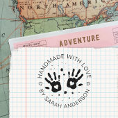 Handmade With Love Your Shop And Name ラバースタンプ