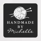 Handmade wool knitting symbol custom DIY clothing ラベル (デザイン2)