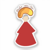 Handmaid Cheetoh sticker 2x2 シール (正面)