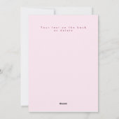 Handpainted heart valentine's photo greeting card シーズンカード (裏面)