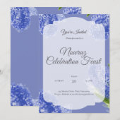 Handpainted Nowruz Greeting Card 招待状 (正面/裏面)