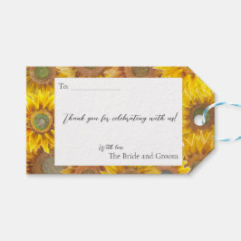 Handpainted Sunflowers Gift Tag ギフトタグ