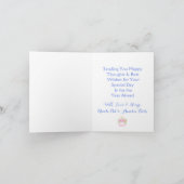 Handpainted Watercolor Floral BIRTHDAY Cake ノートカード (内部)