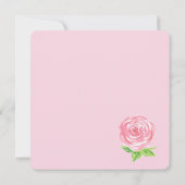 Handpainted Watercolor Flowers HAPPY BIRTHDAY  招待状 (裏面)