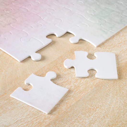 Handpainted Watercolour Belizean Hibiscus Flower ジグソーパズル (側面)