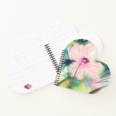 Handpainted Watercolour Belizean Hibiscus Flower ノートブック (内部)