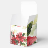 Handpainted Watercolour Poinsettas フェイバーボックス (オープン)
