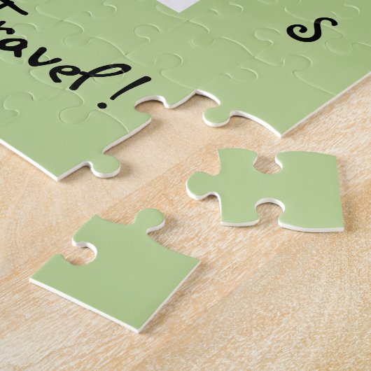 Handpainted Whimsical Paris Eiffel Tower CUSTOMIZE ジグソーパズル (側面)