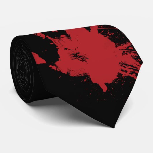 Handprintの血のタイ ネクタイ (ロール)