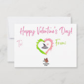 Handprint on my Heart Valentine's Day Card サンキューカード (裏面)