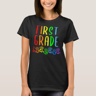 Handprints新学期の一学年の先生 Tシャツ