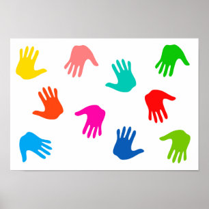 Handprints Poster ポスター