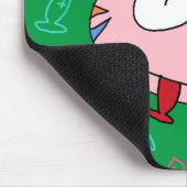 Handrawnの子猫愛魚のマウスパッド マウスパッド (コーナー)