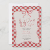 Handrawn, Sip and see baby shower 招待状 (正面)