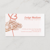 handsファミリ生まれたばかりのg7678 名刺 (裏面)