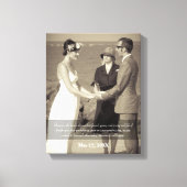 Hands賛美引用文写真結婚の キャンバスプリント (正面)