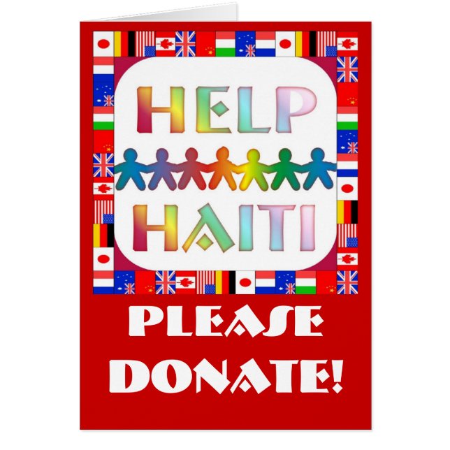 Hands 救済's Haiti – 寄付 (正面)