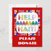 Hands 救済's Haiti – 寄付 ポストカード (正面/裏面)