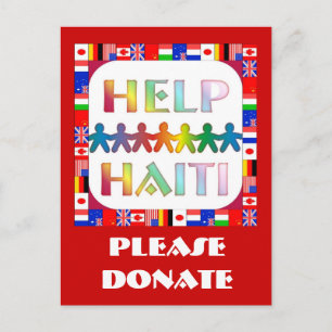Hands 救済's Haiti – 寄付 ポストカード