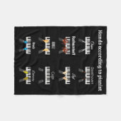 Hands According To Anists Ano Clical Music Instrum フリースブランケット (正面(横))