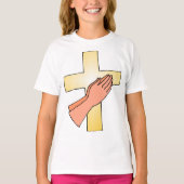 Hands At Cross Girls Tシャツ (正面)