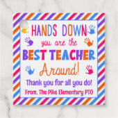 Hands Down Youは最高の先生のまわりに フェイバータグ (正面)