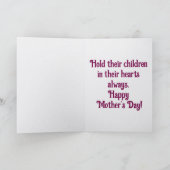 Hands Holding A Heart  Greeting Card カード (内部)