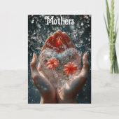 Hands Holding A Heart Greeting Card カード (正面)