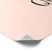 Hands Holding Crescent Moon Line Art ポスター (角)