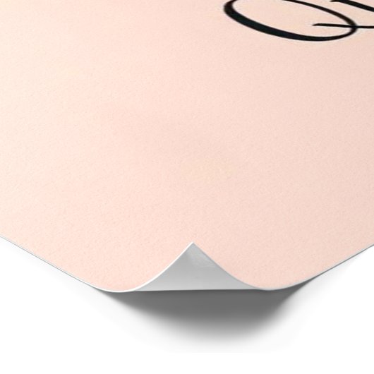 Hands Holding Crescent Moon Line Art ポスター (角)