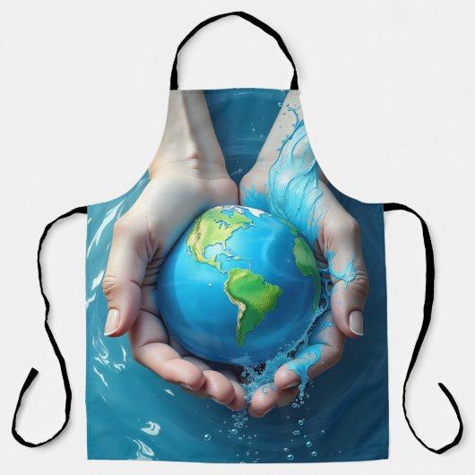 Hands Holding Earth Apron エプロン (正面)