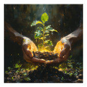 Hands Holding Hope フォトプリント (正面)