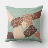 Hands in Harmony with Mandala クッション (正面)