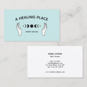 Hands Moon Phases Energy Worker 名刺 (正面/裏面)