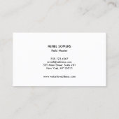 Hands Moon Phases Energy Worker 名刺 (裏面)