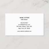 Hands Moon Phases Energy Worker 名刺 (裏面)