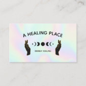 Hands Moon Phases Energy Worker 名刺 (正面)