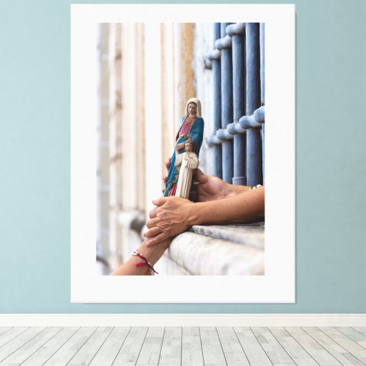 Hands of Devotion キャンバスプリント (インサイチュ (ウッドフロア))