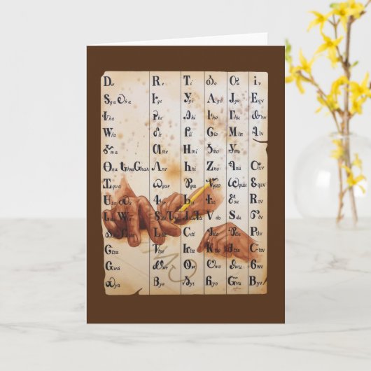 Hands of Language カード (黄色い花)