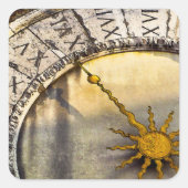 HANDS OF TIMEステッカー スクエアシール (正面)